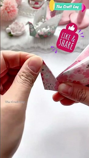 3 Easy Steps to Fold a Beautiful Origami Crane Storage Box 🕊️📦