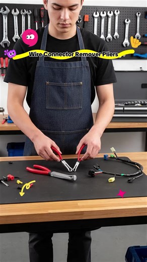 Wire Connector Remover Break Pliers Set, Harness Pliers for Auto Repair, Professional Hand Tools for Home & Office, Disconnect Repair Tools #tools #cuttingtools #gearwrenchtools #carpentertools #toolsales #magnetictools #4in1tool #plierset #4in1wrench #carcaretools