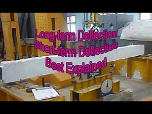 Long term Deflection, Instantaneous Deflection Calculation Best Explained...