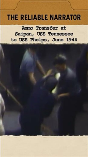 Ammo Transfer at Saipan, USS Tennessee to USS Phelps, June 1944 | #history