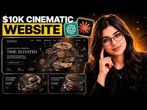 Build This $10,000 Cinematic Animated Website With FREE AI | ChatGPT + Claude AI
