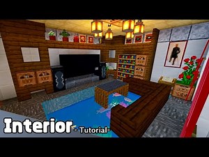 【Minecraft】Modern House Interior Tutorial ｜How to Build in Minecraft