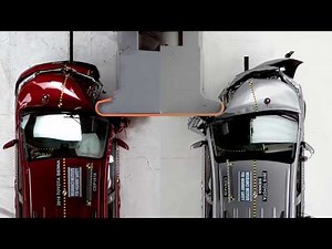 Sienna driver-side and passenger-side small overlap comparison