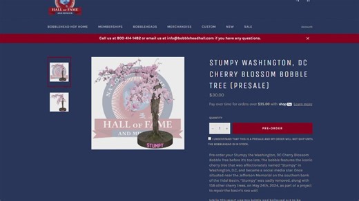 Stumpy's legacy blossoms as a Hall of Fame bobble tree