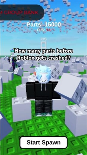 I Screen Recorded Roblox Lag Test 🧱 #roblox #lag #shorts