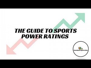 Creating Power Ratings for Any Sport