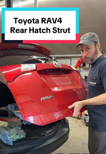 Toyota RAV4 Rear Hatch Strut Replacement with the help of @A-Premium #toyota#toyotacars #automotive Enjoy 20% off at checkout with the code WEWRENCH20