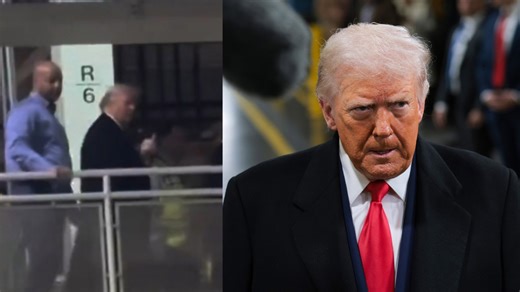 Trump gives middle finger to heckler at Ford plant after apparent 'pedophile' comment