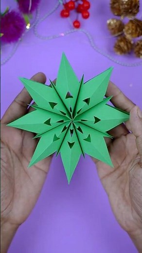 How to Make a 3D Paper Snowflake ❄️ Easy Christmas Craft 2025