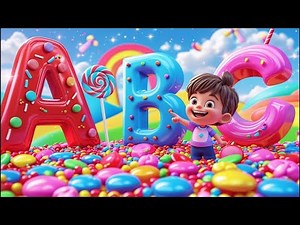 🍭 Learn ABC with Candy Letters! 3D Alphabet Fun for Kids | A to Z Candy Song 🎶