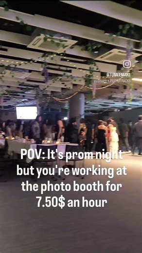 POV: It's prom night but you're alone working at the photo booth #studentlife #student #promnight