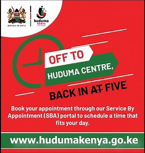 Working late? Holiday rush? Don't stress, we’ve got you covered! Visit select Huduma Centres with extended hours by booking your appointment through our Service by Appointment (SBA) portal https://appointment.hudumakenya.go.ke/ | Huduma Kenya | Facebook
