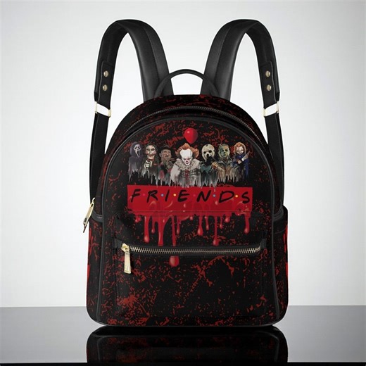 Psycho Friends Faux Leather Backpack Purse: Small Women's Backpack - Etsy