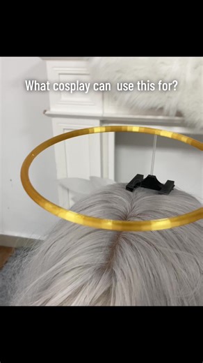 This angel halo is made using 3D printing and hancrafting. Honestly, it took me a long time to finish it, but I have no idea what characters it can be used for in cosplay. #cosplaygirl #cosplay #cosplayer #DIY #Chainsawman