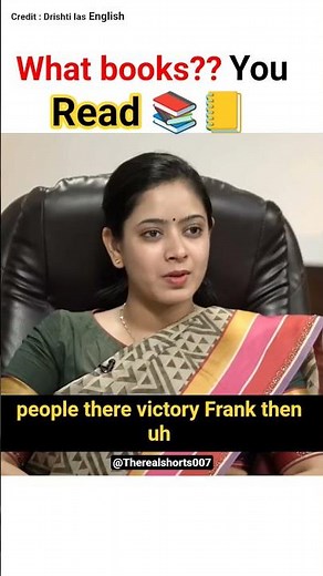 WHAT BOOKS??🙄🙄 DO YOU READ? 📚📚 || Ias toppers interview #upsc #ias #motivation