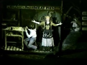 Sweeney Todd -- Epiphany / A Little Priest -- Cariou and Lansbury (audience shot), 1979