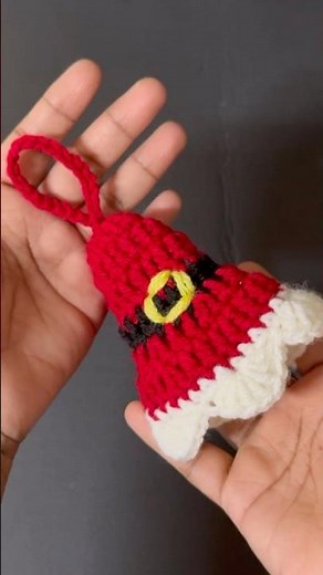 Crochet Christmas bell tutorial for beginners