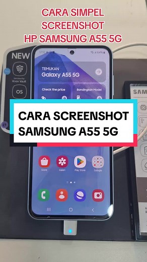 Cara Screenshot di Samsung A55 5G