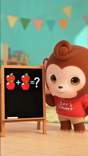 Monkey Math Fun 🐒 Counting Apples