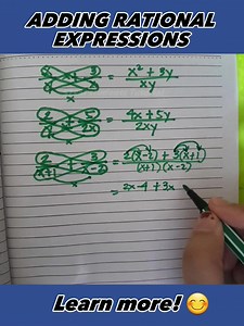1.2K views · 12 shares | BUTTERFLY TECHNIQUE ADDING RATIONAL EXPRESSIONS #maths #tutorial #mathematics #math #algebra #videos #GenMath | STEM students PH | Facebook