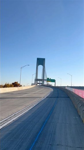 NYC Marathon Starting line! Alone on the Verrazano narrows bridge! ￼