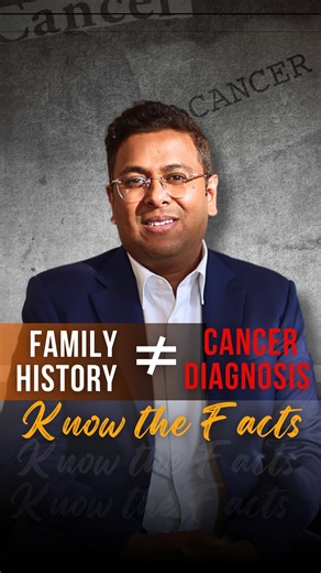 Is cancer hereditary? Yes, in many cases it can be. A woman walked in—fit, disciplined lifestyle, lived in the clean hills. Still diagnosed with tongue cancer. The shock came when her family history revealed her grandfather had the same cancer. Sometimes, it's not about how you live—it's about what runs in your blood. If cancer runs in your family, don’t ignore the signs. Awareness and timely screening can save lives. #CancerHealerCenter #DrTarangKrishna #Immunotherapy #HereditaryCancer #Genetic