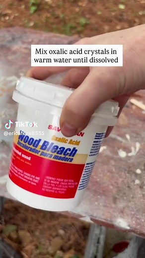 Remove Dark Stains from Wood with Oxalic Acid