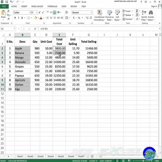 How to Select Non Continues Cells - Excel Quick Tips