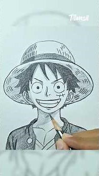 How To Draw Monkey D Luffy With Pencil