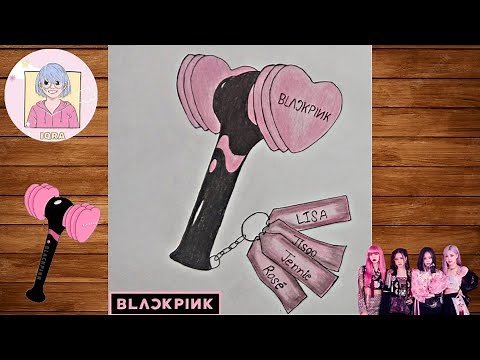 How to draw BlackPink lightstick BLACKPINK#blackpink#bornpink#blink#lisa#jisoo#jennie#anime
