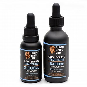 CBD Isolate Tincture Unflavored | CBD Tincture | Sunny Skies CBD