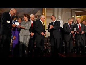 Four legendary astronauts are awarded the Congressional G...
