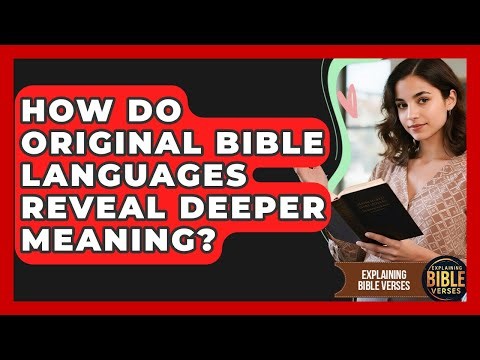 How Do Original Bible Languages Reveal Deeper Meaning? - Explaining Bible Verses