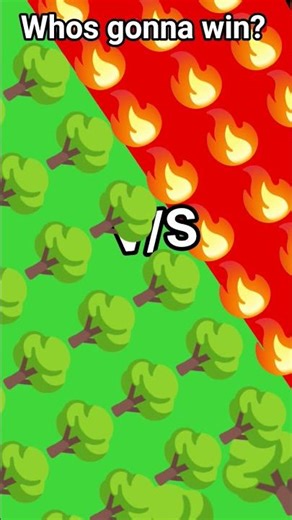 fire vs trees whos gonna win?. 🌳🫸🏻🔥