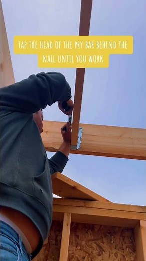 This is how you remove joist hanger. #shorts #howtobeapro #diy