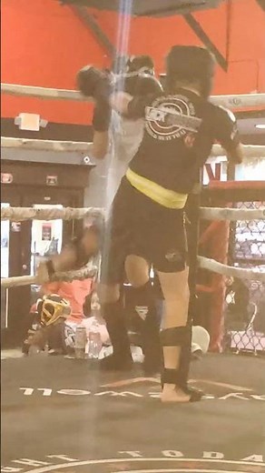 11/14/24 Kids doing intense hard hitting Mauy Thai training at the fight gym. We practice hard.