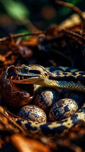 ​Centipede Emerging From Snake Egg! 😱 Nature's Brutal Mystery (Macro Footage)