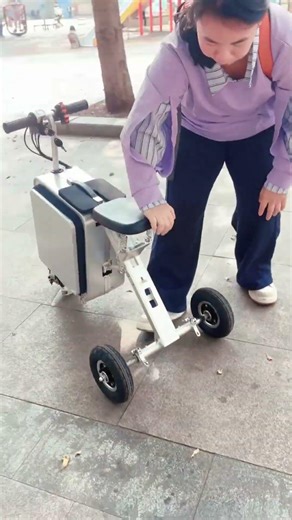 Travel-Ready Electric Mobility Scooter | Folds Flat & Pulls Like Luggage #electrictrike #wontool