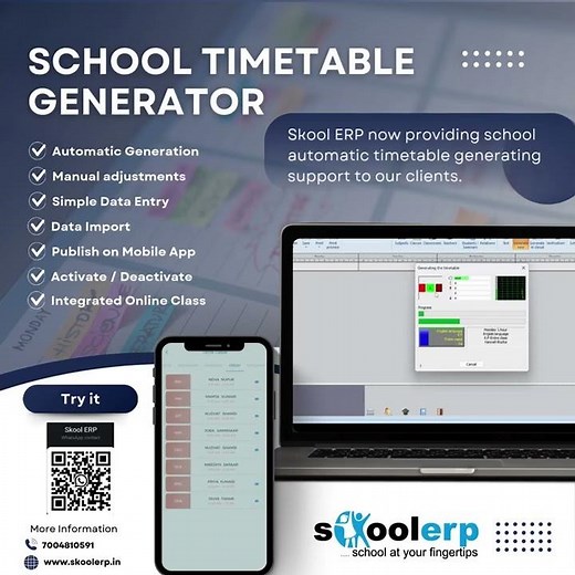 Automatic School Timetable Generator | Save Hours of Work! | Skoll ERP Feature #skoolerp