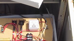 Wi-Fi hotspot powered by wind turbine and solar panel