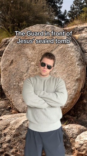 The Guard in front of Jesus’ sealed tomb 🤣 #christian