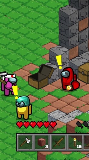 Among Us x Minecraft: EPIC CAVE BATTLE! ⛏️ #amongus #amonguszombie #minecraft