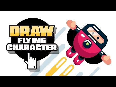 Video Game Character Design - Flat Design Creation - Adobe Illustrator Speed Drawing Tutorial