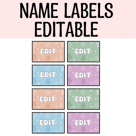 Back to School Winter Classroom Name Labels. PPTX Files, Name Cards, Name Tents, School Labels, Planner Labels, Locker Labels, Nametags - Etsy