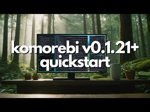 Komorebi v0.1.21+ Quickstart WinGet Tutorial | Windows 11 Tiling Window Manager