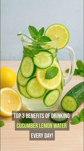 Top 3 Health Benefits of Cucumber Lemon Water!