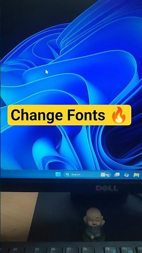 Change Fonts 🤯 🔥| Day-0184 | Windows Tips #window #techreels #reel #short #windows11tips