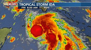 6.9K views · 38 reactions | TROPICAL STORM IDA UPDATE: The storm is strengthening... The latest from the NHC as of 11am has the max sustained winds at 65 mph and the pressure down to 996mb. The storm will be traveling over very warm water with not much in the way to slow this down. If you have family or friends down along the Gulf Coast make sure they know, the time to prepare is now. | WNDU | Facebook