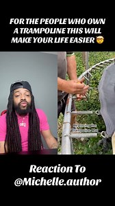 1.5M views · 10K reactions | For the people who own a trampoline this will make your life easier 勞Reaction To @michelle.author #lifehacks | Lifesbook_ceo | Facebook