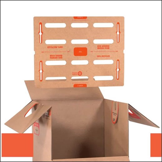 The Home Depot Tall Eco Wardrobe Moving, Shipping, Packing Box ECOWARDTALL